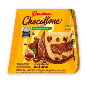 Chocotone Bauducco Panetone Recheado Chocolate e Avelã 450g